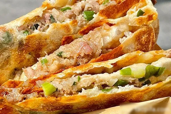 图片[1]-鲜肉饼商业版+摆摊视频课程-香源配方网
