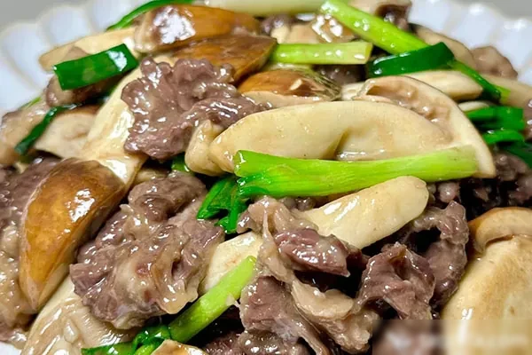松茸金丝牛肉技术配方和视频教程-香源配方网
