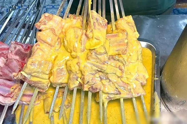 图片[1]-新式挂糊新疆羊肉串技术视频教程-香源配方网
